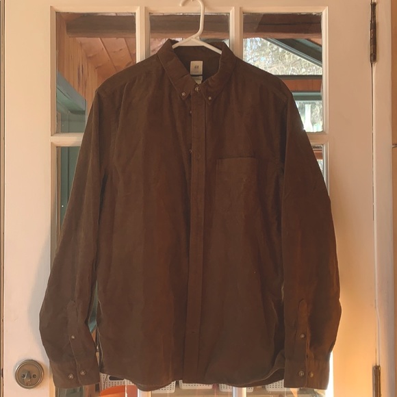 H&M Other - Men’s Corduroy regular fit button up shirt